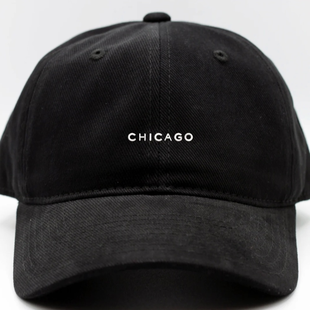 Chicago Dad Hat | Black Cap